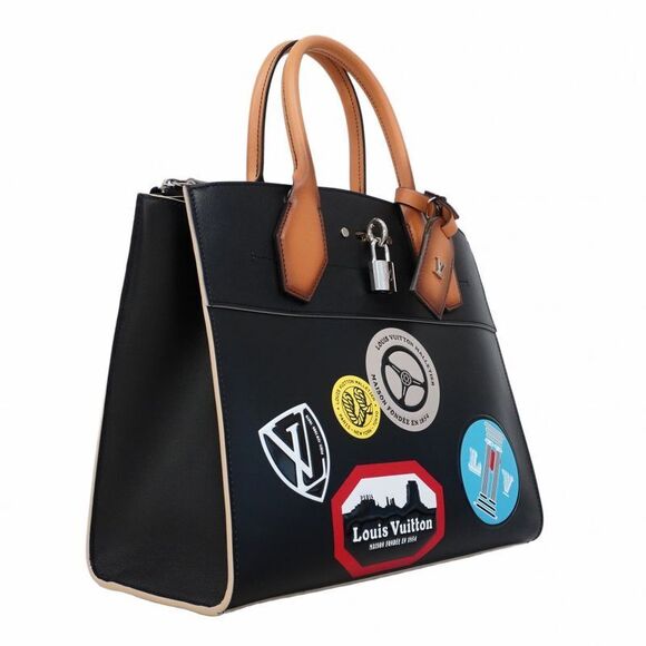 Louis Vuitton Handbag World Tour Collection City Steamer MM M43080 Black - Picture 2 of 10